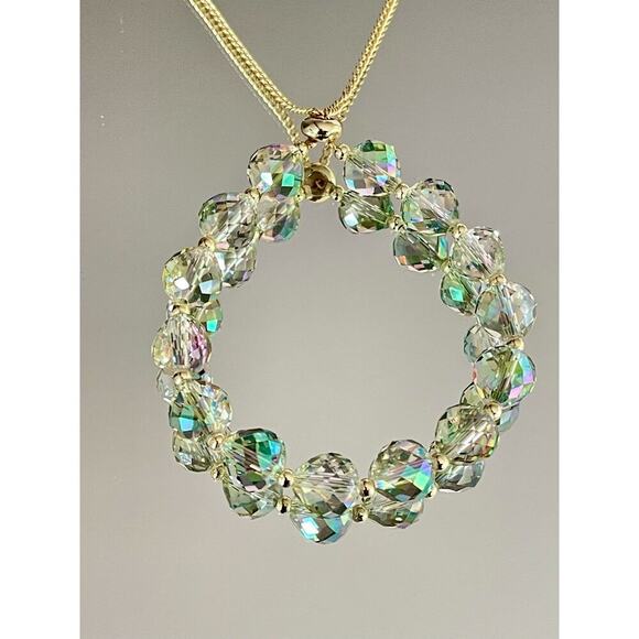 Green Swarovski Beaded Bracelet - Picture 3 of 8